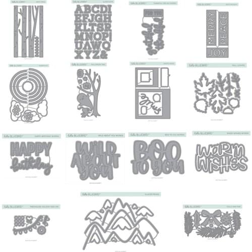 AliliArts Metal Cutting Dies tree & words diy Scrapbooking Photo Album Decorative Embossing PaperCard Crafts Die 2020