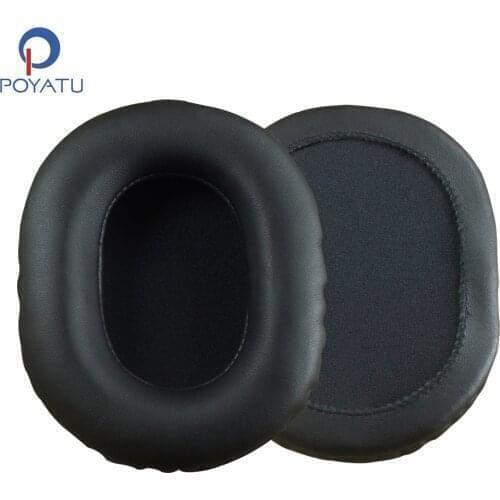 POYATU Ear Pads Headphone Earpads For Ausdom M06 Earmuff Leather Cushion Replacement Cover Repair Parts Earphone Accessories