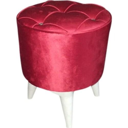 BALTACI MOBİLYA FURNİTURE ROUND CYLINDER POF STOOL CHAIR SEAT CHIC