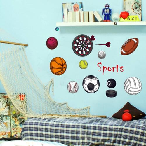 Basketball Rugby Football Darts Indoor Loading Material Waterproof Thick Environmentally Friendly Wall Stickers