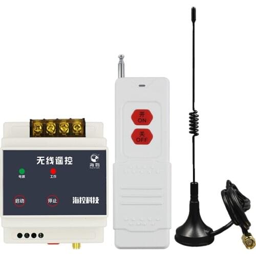 220V Intelligent Remote-Controller for Water Pump Wireless Remote-Control Switch High Power 3000m Single-way Remote-Control Swit