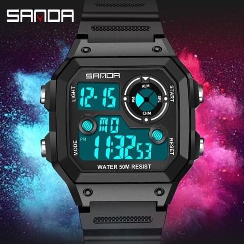 Women Mens Watch Luxury Sport Digital Watches Military Stopwatch Waterproof Hour For Unisex Luminous Display Wristwatch New 2021