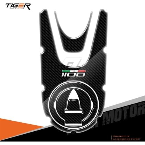 For Ducati Monster 1100 Evo 2008-2014 3D Carbon-look Motorcycle Gas Cap Sticker Tank Pad Protector