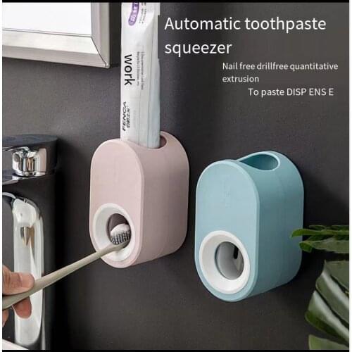 Wall-mounted Toothpaste Dispenser Toothpaste Extrusion Bathroom Accessors Dispenser Lazy people squeeze toothpaste