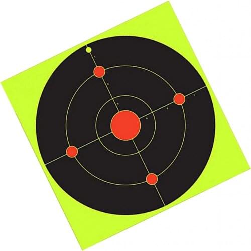 10Pcs Fluorescent Green Stickers for Gun Practice Target Paper Paster