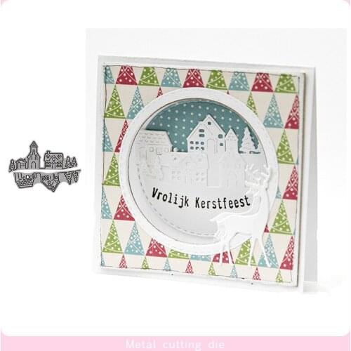 Town and city lace Metal Cutting Dies for DIY Scrapbooking Photo Album Decorative Embossing Paper Card Crafts Die Cut 2019