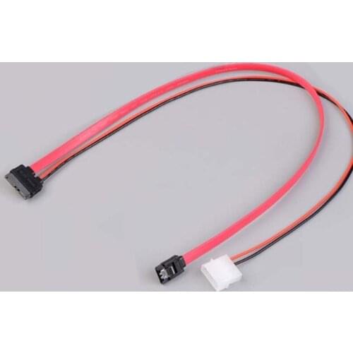 7 + 6 Pin Slimline SATA Cable for Slim Laptop SATA DVD CD-RW Drive Power Adapter Cable Notebook Optical Drive Cable Line