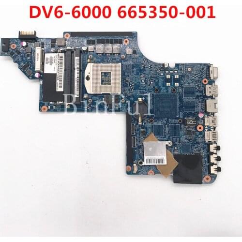 High quality For Pavilion DV6-6000 DV6T Laptop motherboard 665350-001 665350-501 665350-601 48.4RH09.021 100% full Tested