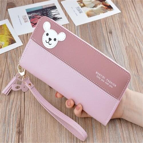 Fashion Long Wallet Women Zipper Clutch Credit Card Holder Large Capacity Mobile Phone Pack Coin Purses Wallets For Women