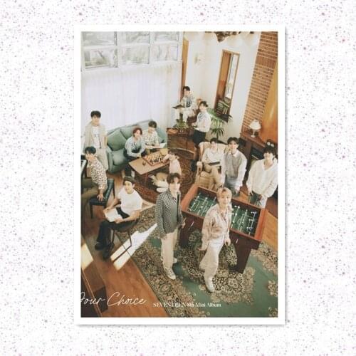 KPOP Seventeen New Mini Album Your Choice Pasteable Photos JEONGHAN JOSHUA S.COUPS Sticker Poster Wall Room Decor B58