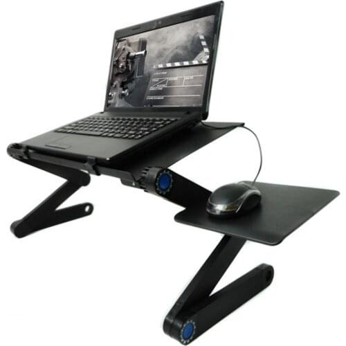 Portable Laptop Computer Table for Bed Aluminum Alloy Foldable Computer Desk iPad Desk Lazy Notebook Table TV Stand Mouse Pad