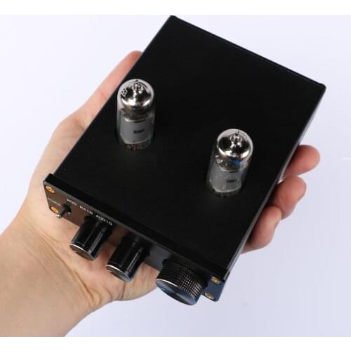 HIFI 6J1 6J3 ElectronTube preamplifier high and low tone adjustment with power adapter