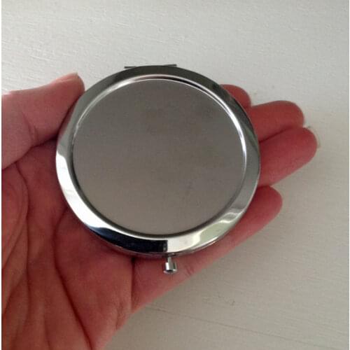 Blank Compact Mirror with 58mm epoxy stickers DIY Compact Makeup Mirror