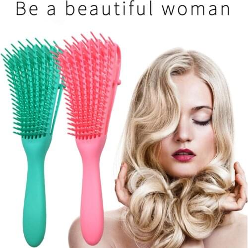 10pcs Eight Claw Comb New Multi-Functional Hairdressing Style Shun Hair Clean Massage Comb Plastic Anti-Static