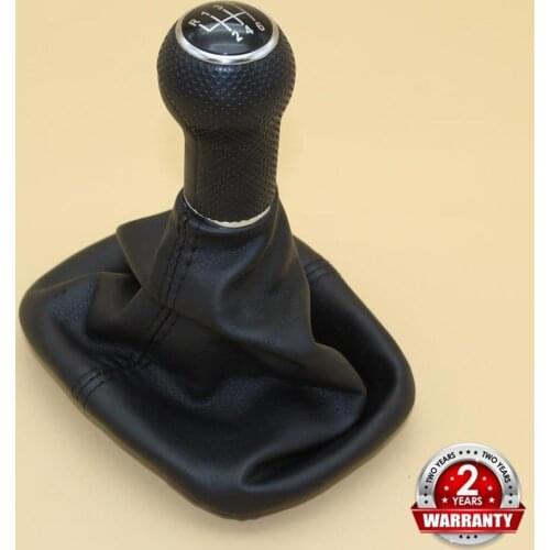 For Seat Leon 2000 2001 Toledo 1999 2000 2001 Car-Styling 6 Speed 23 mm Insert Hole Gear Stick Shift Knob With Leather Boot
