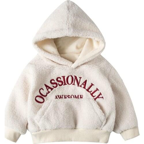 Brand 2021 Hoodies for Girls Sweatshirt for Childrens Clothing Polar Fleece Autumn Oversized Warm Unisex Sweatshirt for Girls