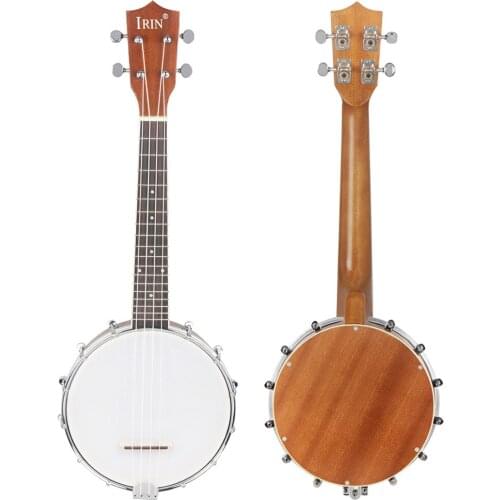 4 Strings Banjo Ukulele Concert Sapele 4 Strings Banjolele Beginners Musical Instrument Gift Rosewood Fingerboard Banjo With Bag