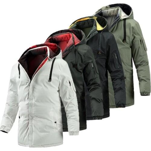 Wolf inheritance Men's Long Parkas