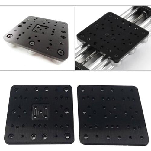 1pc 3D Printer parts Aluminum Alloy C-beam Xlarge Gantry Plate T6x125x125 mm for Openbuilds C-Beam CNC Machine Parts Accessory