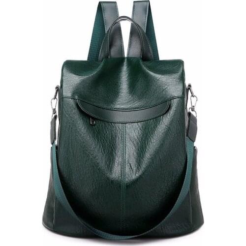 Women Leather Backpack Anti-thief Female Shoulder Bag Sac a Dos Travel Ladies Bagpack School Bags For Girls Mochilas