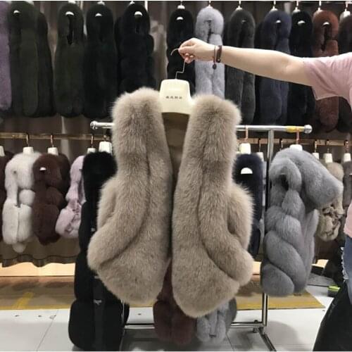 RoRoDox Women High Quality Faux Fur Vest Luxury Short Fur Coat Fashion Lady Fake Fur Sleeveless Jacket Vest Warm Winter Coat