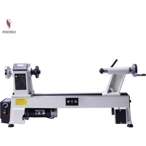 220V / 750W 4 Inch Chuck Variable Speed Mini Wood Lathe Machine with Digital Display Woodworking Lathe