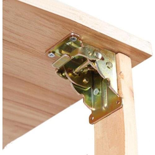 90 Degree Self-locking Folding Hinge Table And Chair Table Legs Accessories Steel Coffee Furniture Hardware Folding S4K9