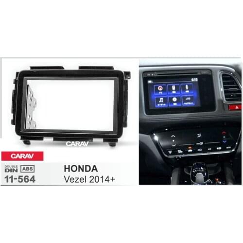 CARAV 11-564 Top Quality Radio Fascia for HONDA Vezel 2014+ Stereo Fascia Dash CD Trim Installation Kit
