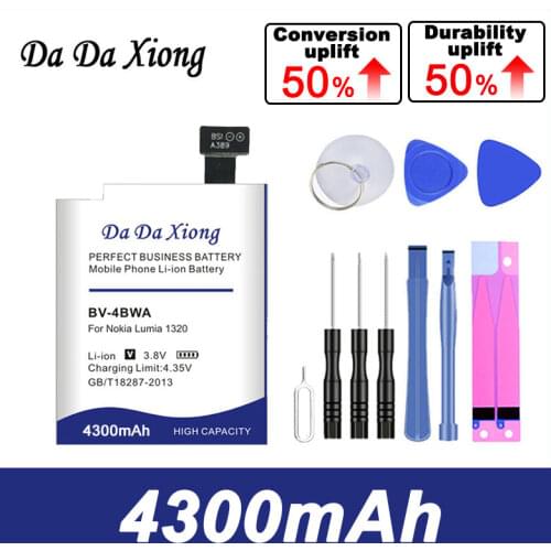 Da Da Xiong 3950mAh BV-4BWA BV4BWA BV 4BWA Li-ion Phone Battery for Nokia Lumia 1320 Phone battery