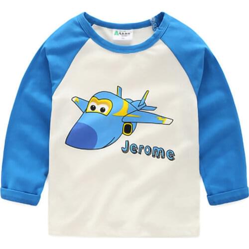 Kids T-Shirts Boys Girls Children Clothes Cotton Print Autumn Long Sleeve Cartoon Dog Print Graphic T Shirts Baby Tops for Girls