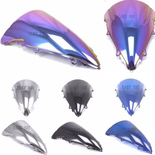 R6 2003 2004 2005 windshield black white blue silver color choice for Yamaha YZF 600 R6 03 04 05 motorcycle windshield