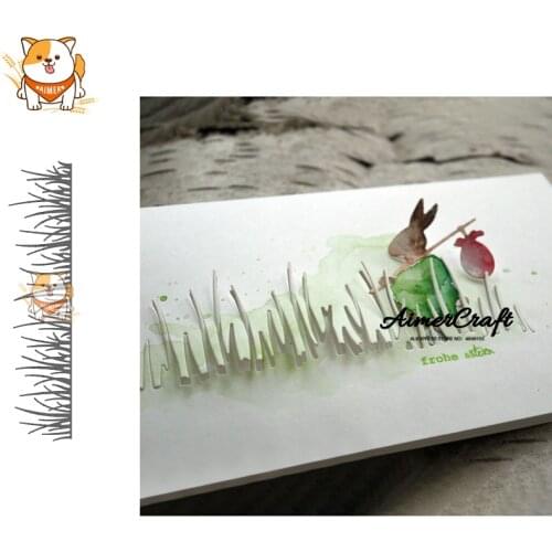 Grass Lawn Plant Metal Cutting Dies Scrapbooking Stencil for DIY Paper Card Decorative Embossing Die Cut Craft Dies New 2019