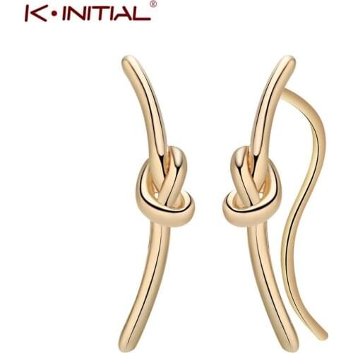 Lovely Heart Earring Fashion Knot Drop Earrings For Woman Girls Ear nodi metallo gioielli Jewelry Gift Boucle D'oreille Femme