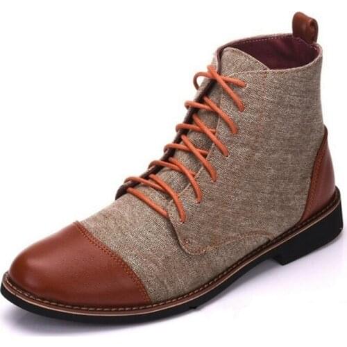 Winter Men Snow Boots Warm Plush Plus Size Men Boots Pointed Toe Winter Casual Leather Shoes Men Chelsea Boots Work Bootsk98