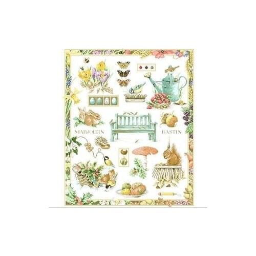 14/16/18/28 oneroom Factory Shop Cross Stitch Kit Pretty Garden Tree Flower Animal Fruit Free Shipping