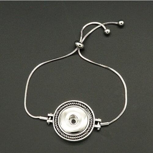 Fashion Charming Chain snap bracelet fit 18MM snap buttons jewelry wholesale SG0202
