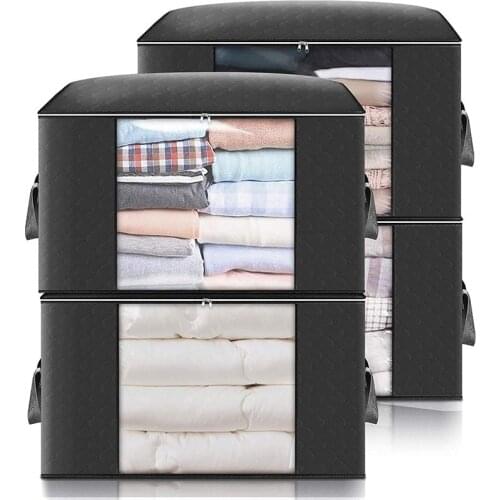 Storage Organize Moisture-Proof Dustproof Storages Non-Woven Quilt Large Capacity Organizes Mobile Clothes Bed Bottom Bag