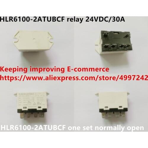 Original new 100% HLR6100-2ATUBCF relay 24VDC/30A one set normally open