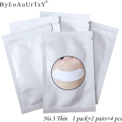 10packs No.3 Thin Soft Lint-free Surface Hydrogel Eye Patch for Eyelash Extension Eye Pads Hydrogel Patches for Lash Extensions