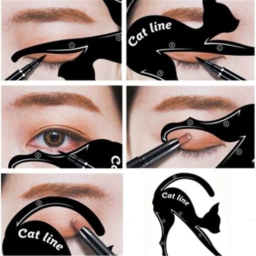 Eye Makeup Eyeliner Template Cat Line Eye Eyeliner Stencils Makeup Tools Kits Cat Line Shaping Tools 2