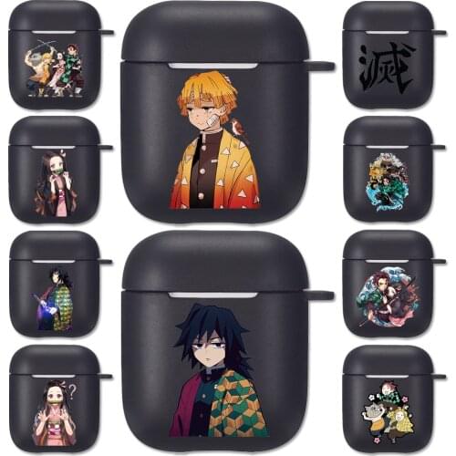 Demon Slayer Silicone Cover for Apple Airpods 2/1 Earphone Coque Soft Protector Fundas Kimetsu No Yaiba Airpods Covers Case