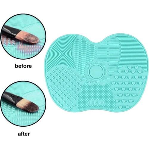 Silicone Brush Cleaner Cosmetic Make Up Washing Brush Gel Cleaning Mat Foundation Makeup Brush Cleaner Pad Scrubber Board Tool