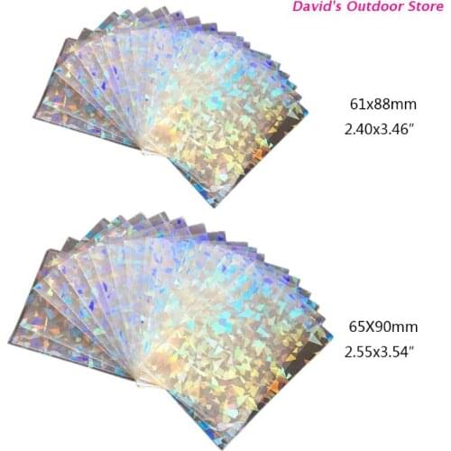Glass Flashing Card Film Card Film 61x88mm/65x90mm Seal Card Sleeve Ta-rot Super Card Protector For Board Games Cards Case