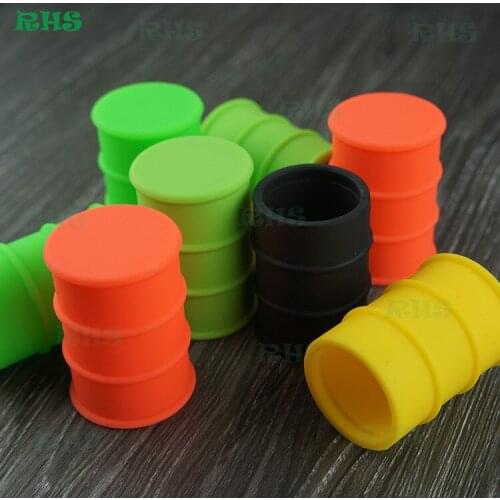 10pcs 26ml large oil drum storage container food grade silicone removable bho wax containers free shipping