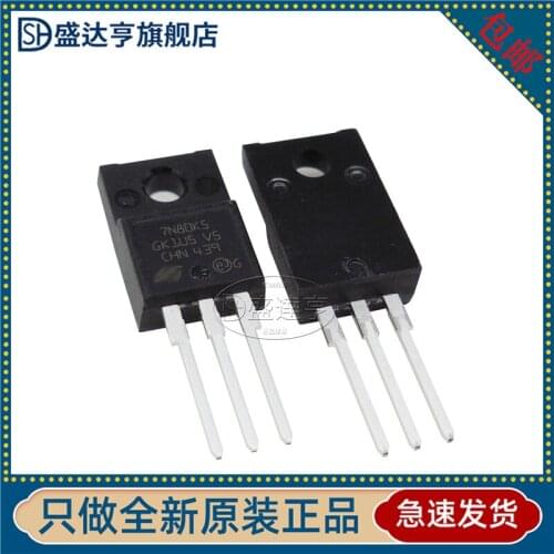 10Pcs/Lot STF7N80K5 Marking:7N80K5 7A 800V TO220F High-Power Dip MOSFET Triode NEW