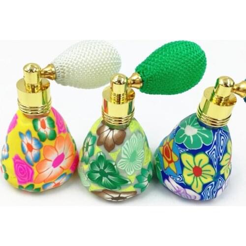 100pcs Refillable Craft Polymer Clay Essential Oil Perfume Bottles Empty Air Bag Atomizer Perfume Container lin4903