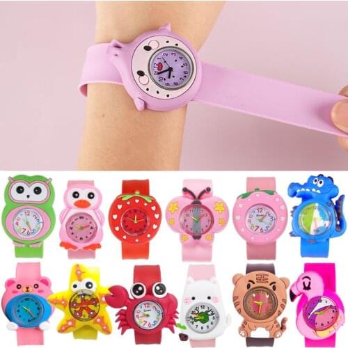 15 Kinds of Toy Kids Watches Girls 3D Silicone Strap Quartz Watch Boy Birthday Gifts Clock Time Student Wristwatch Drop Shipping