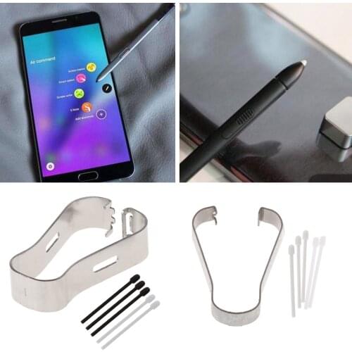 5pcs/set White/Black Refill Tip for Samsung Galaxy Note 5 / 4 /3 Stylus Pen Replacement Nib with Clip Tablets Pen Point C26