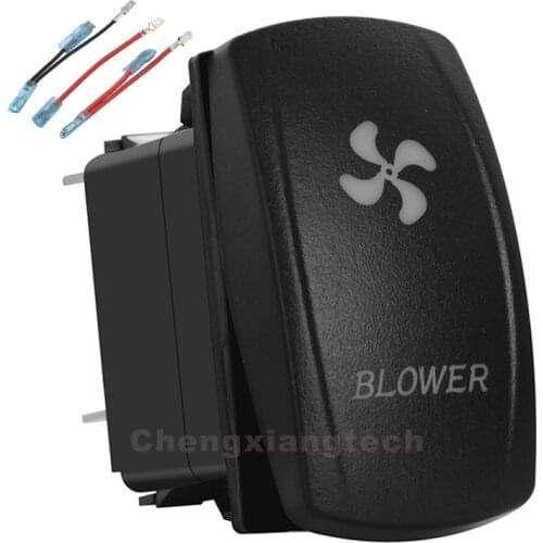 5Pin Laser On/Off Blower Rocker Switch Red Led Light Bar 20A/12V 10A/24V Toggle Switch With Jumper Wires Set for Cars,Trucks