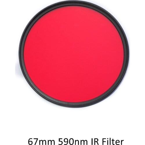 67mm 590nm R59 Infrared Optical Grade Filter for Camera Lens Accessories